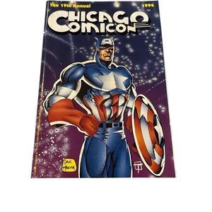 Chicago Comicon 19th Annual 1994 Souvenir Book Program‎ Batman Captain America